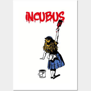 incubus red paint Posters and Art